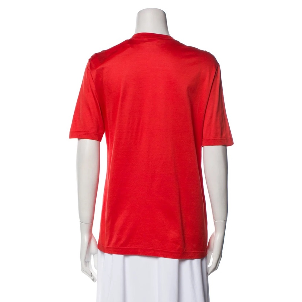 Hermes Paris red-orange elephant logo tee - Picture 2 of 8